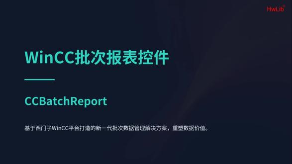 WinCC批次报表控件CCBatchReport
#wincc #wincc报表 #批次报表