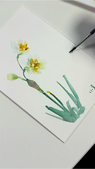 三色绘万物—水仙花
三色:酞菁绿,印度红,中黄
#抖音年味艺术图鉴#想画就画随心所欲 #入门水彩教程#画画其实很简单 #画画可以治愈心情