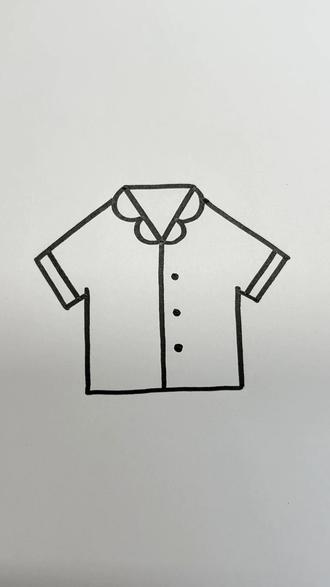 “山”字的神仙画法,秒变小衣服!#简笔画 #画画 #儿童简笔画 #简笔画教程 #创意简笔画