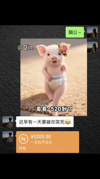 哥哥,520到了#热门表情包#小猪跳舞表情包 #套路零花钱表情包 #每帧都是表情包#发给对象的表情