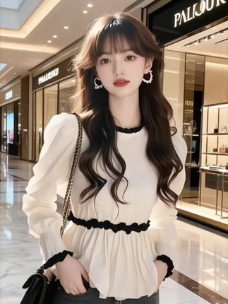 #洋气小衫 #甜美穿搭 #时尚穿搭 #早秋穿搭 #显瘦衬衫