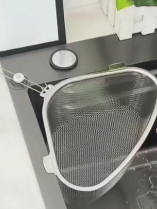 厨房水槽过滤网洗碗水池滤网下水道厨余垃圾剩菜剩饭沥水架不锈钢#沥水篮