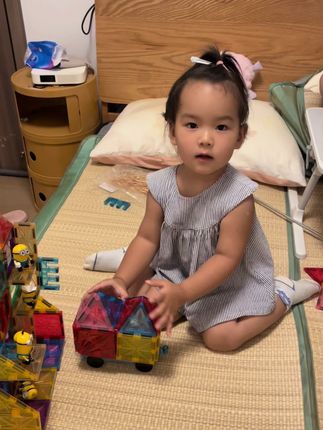 #磁力片 #益智玩具 #这是我的小baby啊