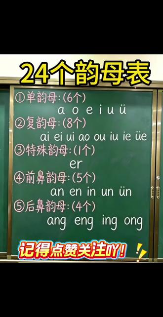 一年级必学!24个韵母快掌握📚 #一年级必掌握#上热门话题🔥🔥🔥热榜2026