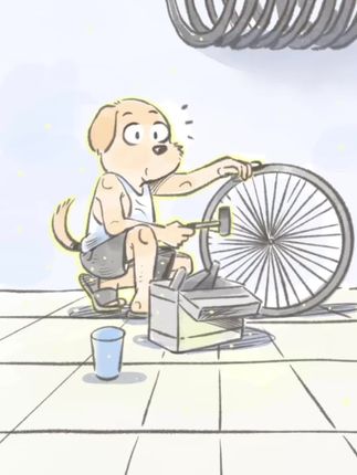 顾客怕狗,懂事的狗狗知道后,自己躲进了洗手间,然后关上了门。#狗狗的心思都写在脸上了 #狗狗 #不养狗不知道养狗的乐趣 #小狗狗能有什么坏心思 #万物皆有灵性