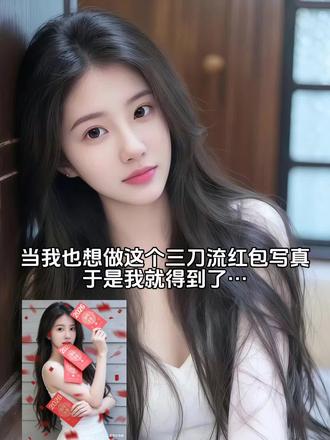三刀流红包写真ai指令教程来啦 #豆包ai #豆包P图已经nextlevel了 #红包三刀流 #春节美图我先预制上了 #新年拍照姿势学起来