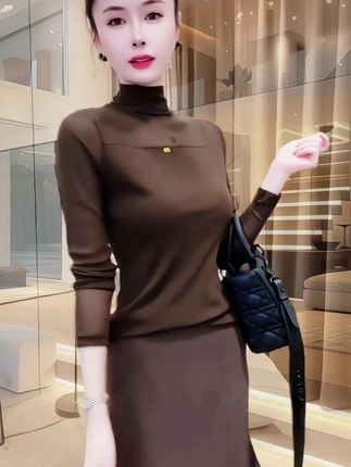 💞#知性优雅 #网纱打底衫#早秋贵气感穿搭 #百搭显瘦打底衫 #谁穿谁好看特别有女人味