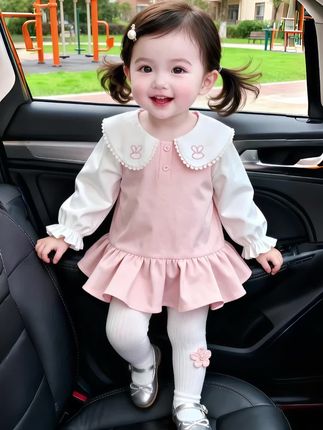 家里有小公主的一定要给她买这套儿童连衣裙,上身效果超级棒,简直太可爱了!采用的是优质的面料,摸起来手感特别柔软舒服,穿上身不仅好看还非常舒适,快给你家宝贝安排上吧!