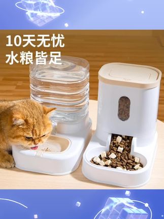 #宠物饮水器 猫咪饮水机自动喂食器猫碗猫盆食盆狗食盆狗碗喝水一体器幼猫粮碗#好物推荐 #宠物用品 #宠物好物 #好物