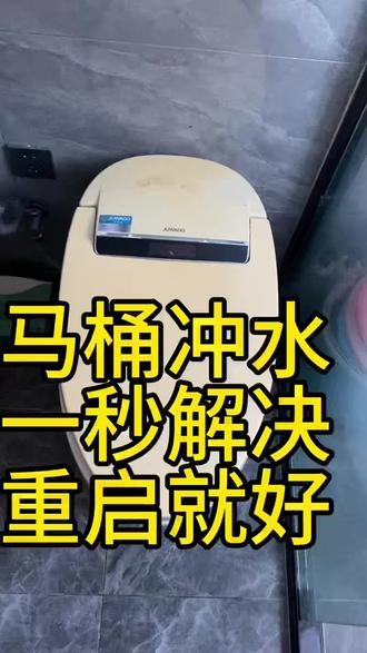 马桶不冲水了,要不你先试试重启行不行?#智能马桶维修 #马桶 #小技巧 #维修 #卫生间