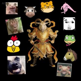 全网最公平的十二生肖没有之一,应该看不出来我属什么#十二生肖 #绘画 #生肖拼豆作者属什么一目了然 #生肖羊 #瞎画