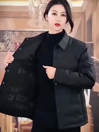 真维斯Jeanswest轻薄羽绒服男士休闲外套秋冬季新款翻领衬衫夹克