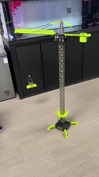 超大号遥控塔吊合金部件工程车电动起重机吊车模型男孩儿童玩具车#遥控玩具 #遥控塔吊 #儿童玩具 #新年礼物