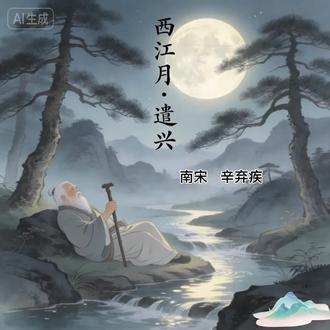 一诗一画一孩童,这才是古诗词的温柔#古诗词 #西江月遣兴 #国风插画 #古风美景 #唯美古风