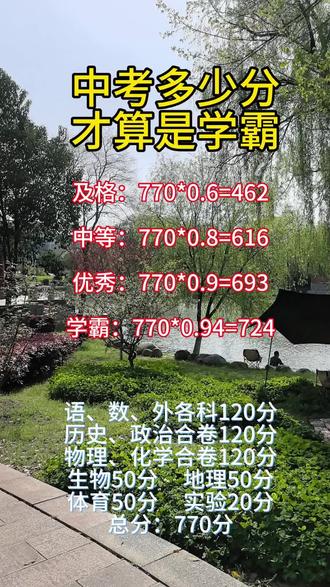 中考多少分才算是学霸?#仙桃中考#仙桃数学