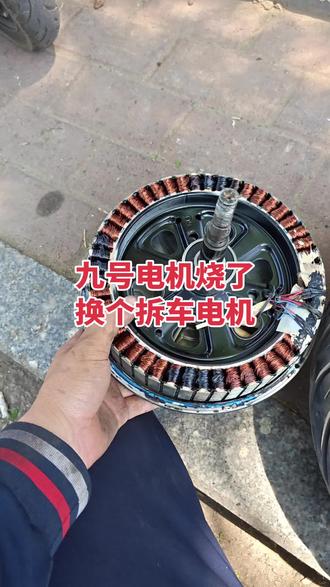 九号换原厂电机#电机拆解维修 #电动车维修技术