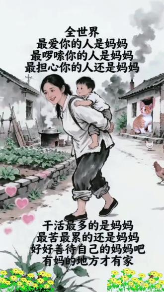 世界上最伟大的人就是父母 ,父母老了你就是他们的保护伞 ,这世上唯有父母的爱最无私 。这个世界永远亏欠的是父母 ,世上最疼我们的是父母 。
