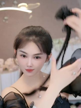 2024款ins网红甜酷风假发辫子马尾辫编发鱼骨辫女麻花辫头饰发饰#网红发饰 #爱了爱了 #纯手工编绳 #不一样的风格不一样的感觉 #头饰搭配