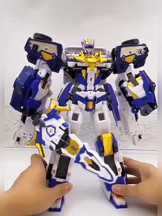 炫卡斗士炫蓝雷霆王机甲战士机器人好酷炫#炫卡机甲 #炫卡斗士 #炫蓝雷霆王 #炫卡斗士2 #变形机器人