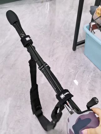 骑车背上你的鱼竿出门,真的很简单,路亚竿束竿背带,安排! #爱格玛路亚 #路亚竿收纳