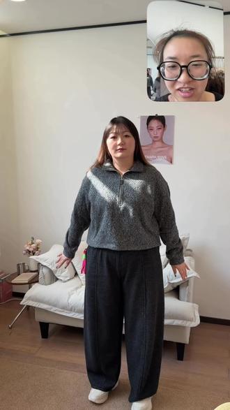 168.180斤的真胖妹妹的穿搭改造全记录#穿搭改造 #大码女装 #微胖穿搭