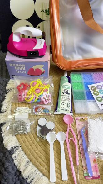 宅家解压拼豆!24色全套大礼包新手直接入#拼豆 #手工diy #拼豆大礼包