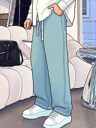 【时尚起易】夏季薄牛仔裤男女款休闲百搭宽松浅色复古垂感直筒裤男#强烈推荐 #好物推荐🔥 #百搭裤子 #夏季穿搭 #休闲裤