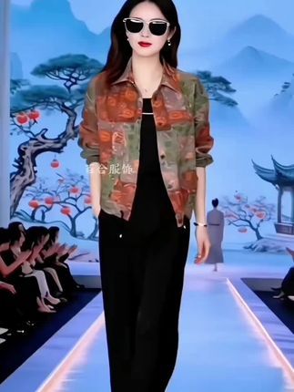 春秋新款休闲女士外套。#气质女神范儿 #优雅气质