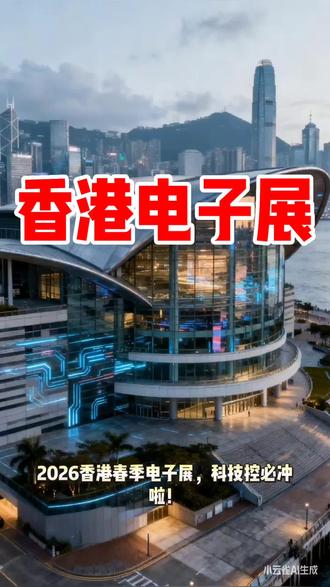 2026香港春季电子产品展
时间:2026年4月13日-16日
2500+家全球展商齐聚一堂,特设“初创专区”,挖掘下一个独角兽,从智能家居到AI黑科技,从可穿戴设备到汽车电子,简直是科技控的天堂!#香港电子展#香港电子产品展#香港消费电子产品展