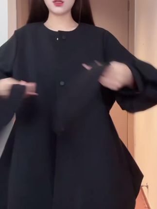 CHANOTTEL 短款风衣外套女2025秋季显瘦灯笼袖外套女小个子爆款#外套 #外套穿搭 #外套分享 #时尚休闲套装#外套搭配
