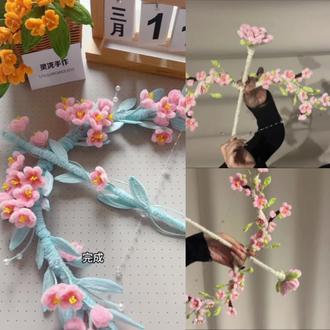 好朋友会给我做的,对吧!!#手工diy#花弓箭 #玩个很新的东西