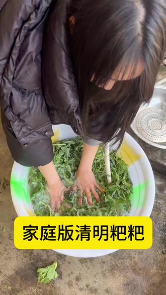 清明节最简单的美食做法😋#舌尖上的野菜美食 #清明粑粑 #清明时节雨纷纷
