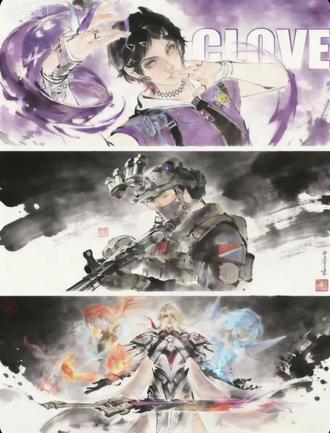 这世界上的三个我 #水墨 #李信#威龙#暮蝶