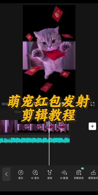 萌宠红包发射剪辑教程, 新年就玩萌宠发射特效,小猫红包发射教程, 萌宠发射特效怎么拍#随便一飞万物发射#萌宠发射特技#萌宠发射教程#小猫财神#剪映