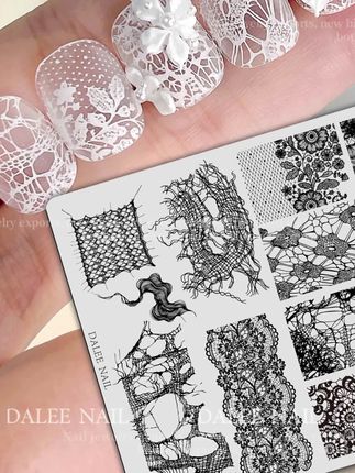 破布蕾丝钢板美甲印花板花卉印花胶印花油转印工具美甲图#蕾丝钢板#蕾丝美甲#美甲工具#美甲蕾丝花边