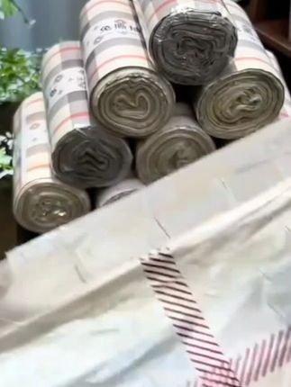 免撕垃圾袋手提式加厚家用大号特厚抽绳式一次性塑料袋宿舍客厅##好物推荐分享 #免撕自动收口垃圾袋 #家里必备垃圾袋