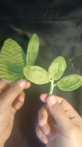 扭扭棒新手超简单叶子#真实生活分享官 #扭扭棒的100种玩法 #手工教程