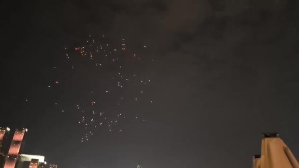 重庆元宵节无人机表演#元宵表演