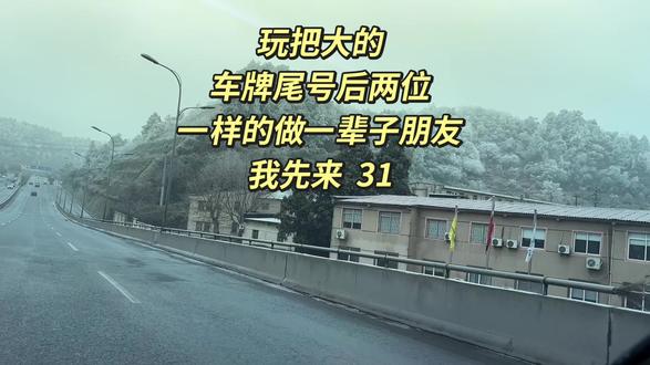 玩把大的,车牌尾号后两位一样的做一辈子朋友,我先来31,缘分天注定,朋友自己挑#抖音小助手dou上热门 #正能量