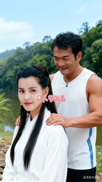 李若彤,李维刚,愚人节快乐#原来ai写真可以这么美。 #神雕侠侣 #帅气男神 #明星合拍 #手机特效制作