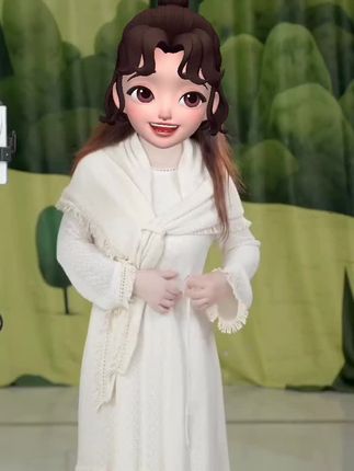 【董艺旅行穿搭】雪莲花含针织披肩连衣裙2025秋冬新款旅行拍照必备#现代风格
