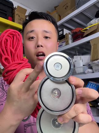 户外打捞专用磁铁吸铁石强力磁铁强磁铁打捞神器钕磁铁高强磁铁#强磁 #强磁打捞磁铁 #户外打捞磁铁 #超便宜超划算
