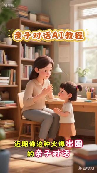 亲子对话AI视频教程,超简单哦👌#即梦ai #即梦AI#亲子对话 #宝妈分享 #育儿亲子对话