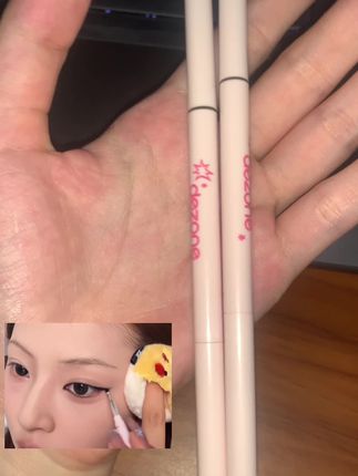 自带刀锋刷的眼线胶笔有多好用?手残党也能画出完美眼线的秘密就是它啦!!#眼线胶笔 #好物分享#防水防汗不晕染 #自用好物推荐 #平价好物