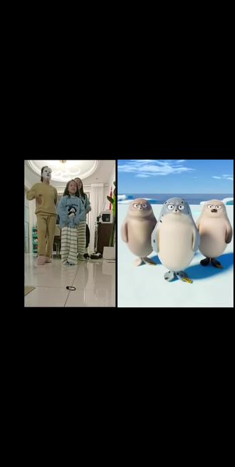 和 @陈小伟Mr 一起 #合拍 #尬舞 #海豹舞 ,假期第一天跟孩子们嗨皮一下,老年人手忙脚乱,一共做了两遍😂😂