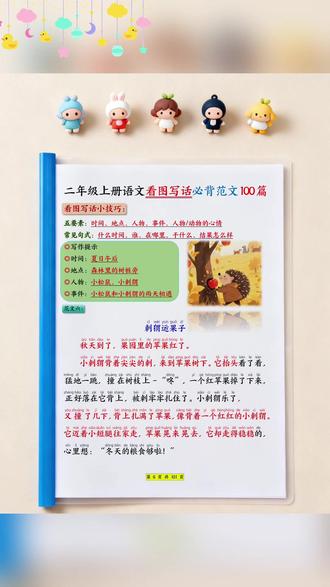 一二年级看图写话押题范文 原来一二年级看图写话这样学 早知道该多好#看图写话#看图写话范文 #看图写话每日一练 #看图写话技巧和方法