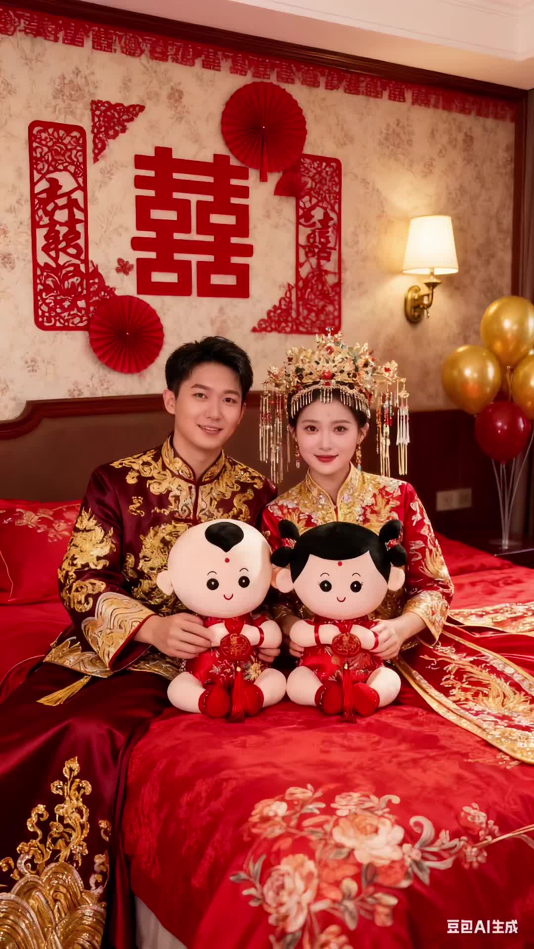 #婚房布置 #备婚日常 #家有喜事 #婚庆用品 #结婚压床娃娃