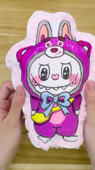 #手工 #抱枕#labubu