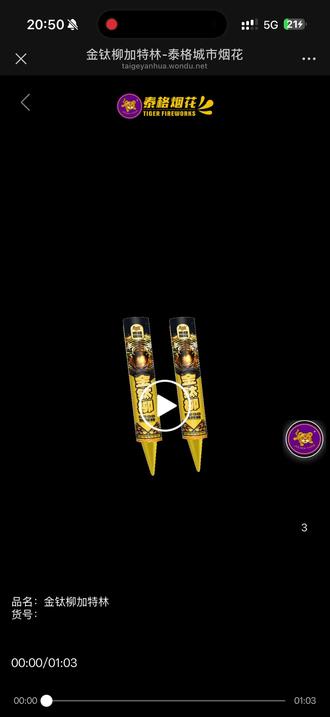 #烟花炮竹 #烟花加特林 金泰柳加特林燃放效果 时常1分多钟