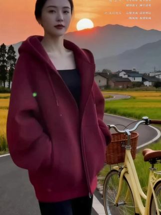 大码宽松休闲连帽外套 #梨形身材穿搭#韩系穿搭#大码女装#外套#早秋外套推荐@抖音创作小助手 @DOU+上热门 @抖音小助手
